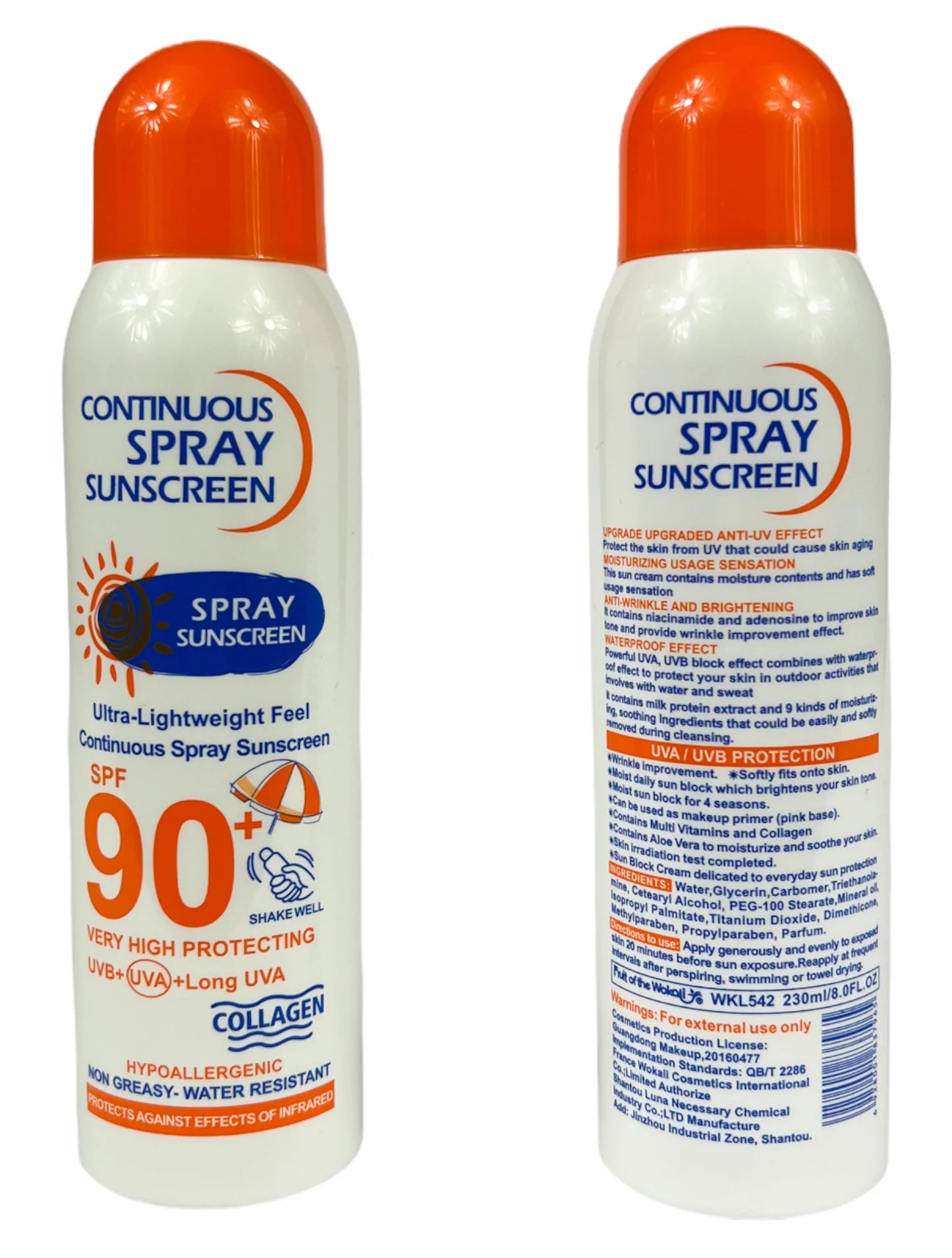 اسپری ضدآفتاب ووکالی spf90